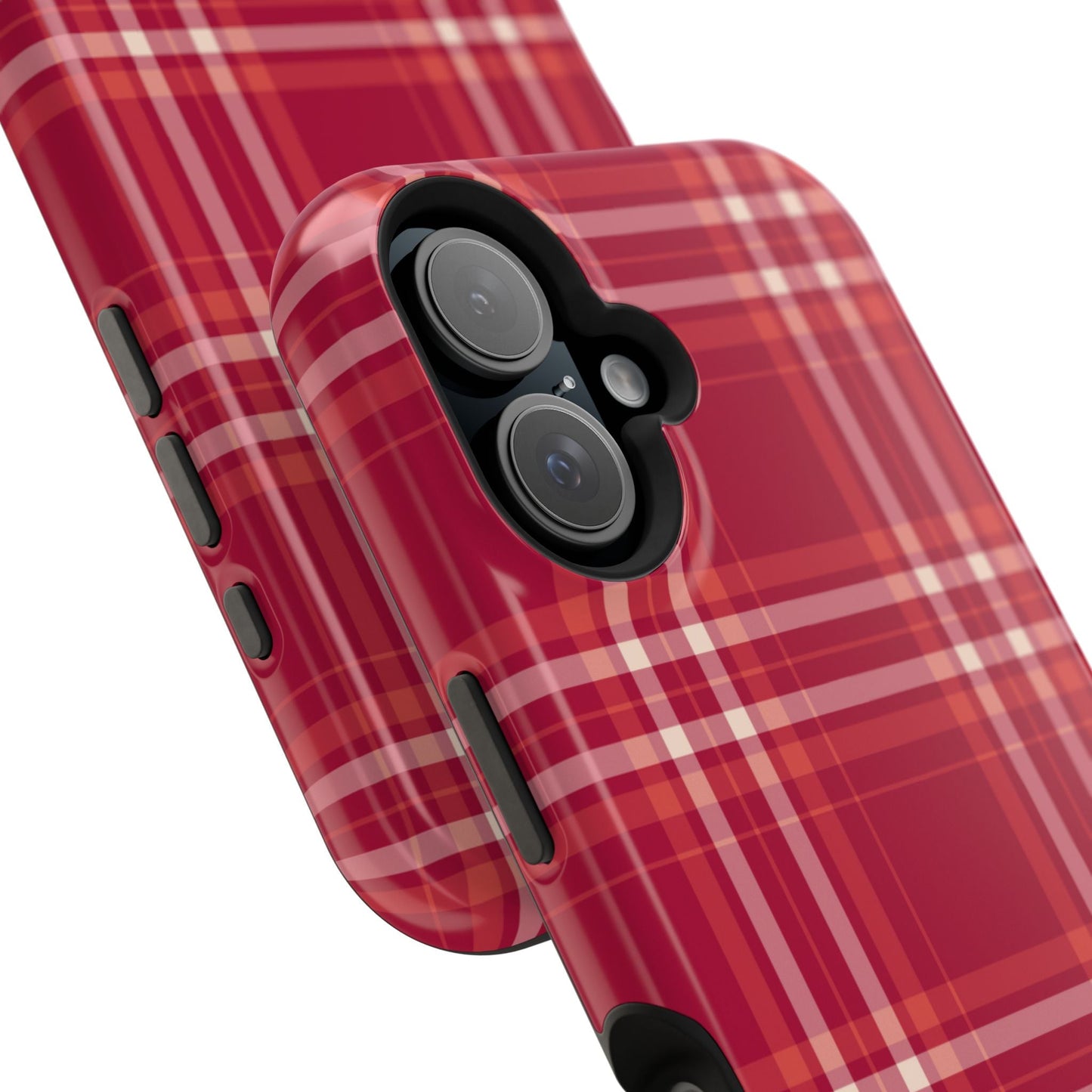 Crimson Check MagSafe iPhone Case - BOGO Cases