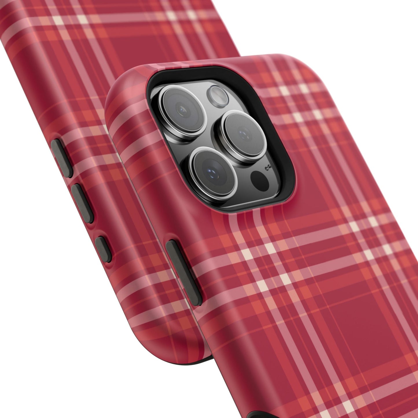 Crimson Check MagSafe iPhone Case - BOGO Cases