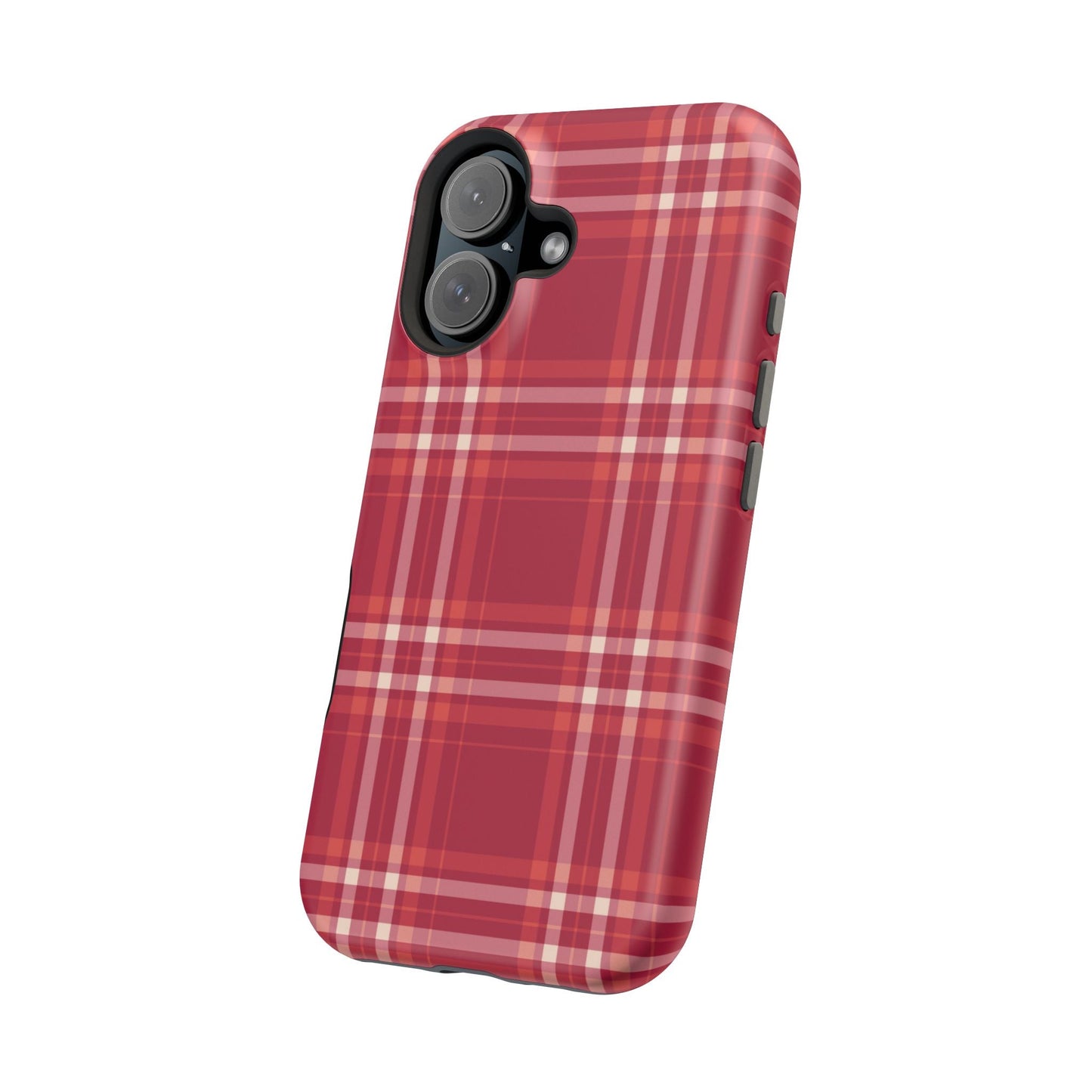 Crimson Check MagSafe iPhone Case - BOGO Cases