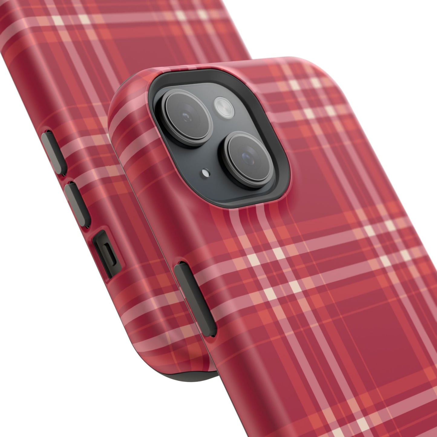 Crimson Check MagSafe iPhone Case - BOGO Cases