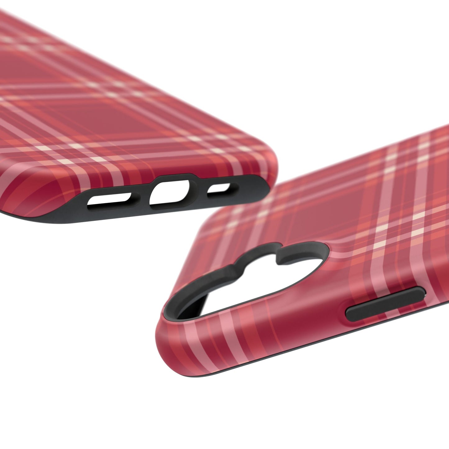Crimson Check MagSafe iPhone Case - BOGO Cases
