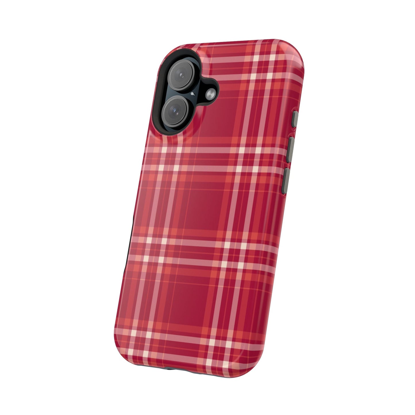 Crimson Check MagSafe iPhone Case - BOGO Cases