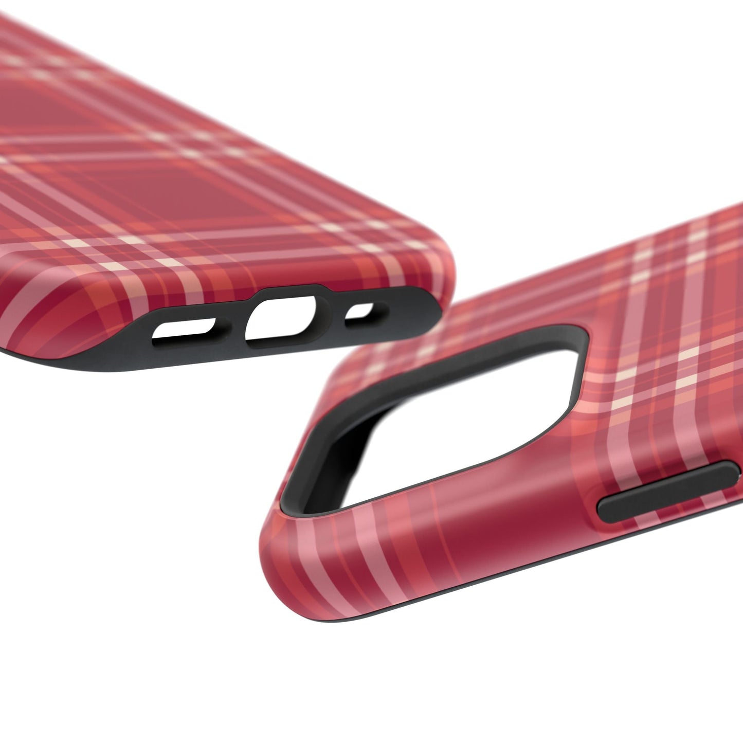 Crimson Check MagSafe iPhone Case - BOGO Cases