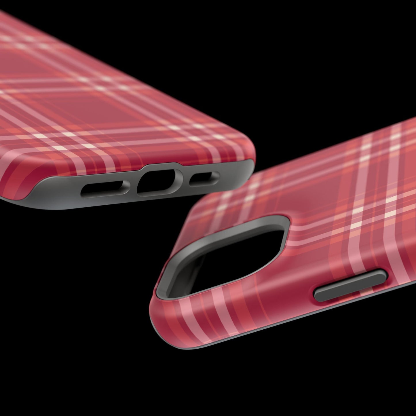 Crimson Check MagSafe iPhone Case - BOGO Cases