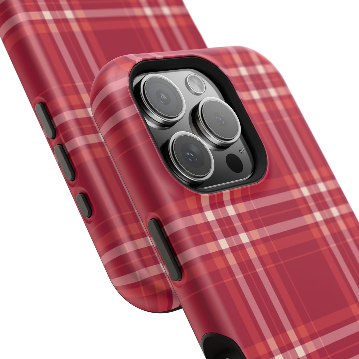 Crimson Check MagSafe iPhone Case - BOGO Cases