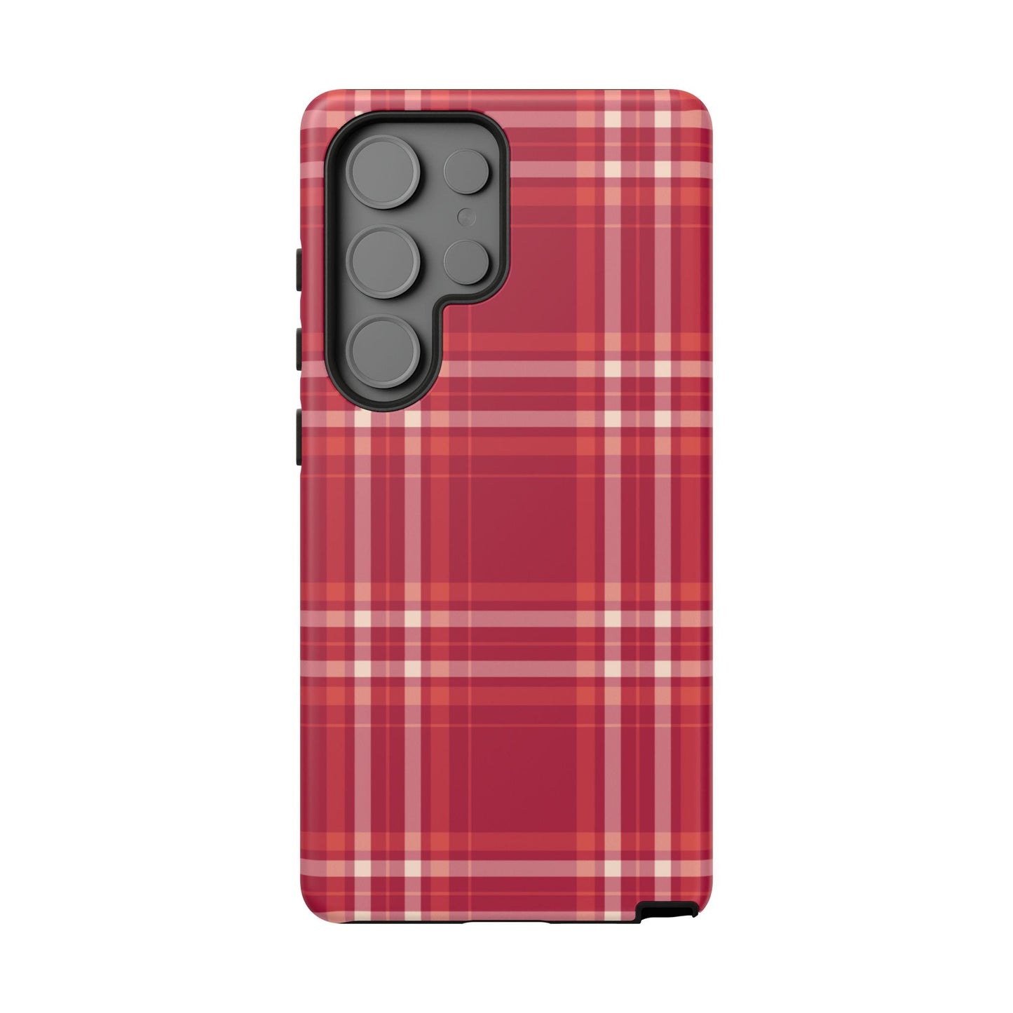 Crimson Check Samsung Galaxy Case - BOGO Cases
