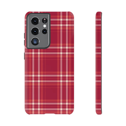 Crimson Check Samsung Galaxy Case - BOGO Cases