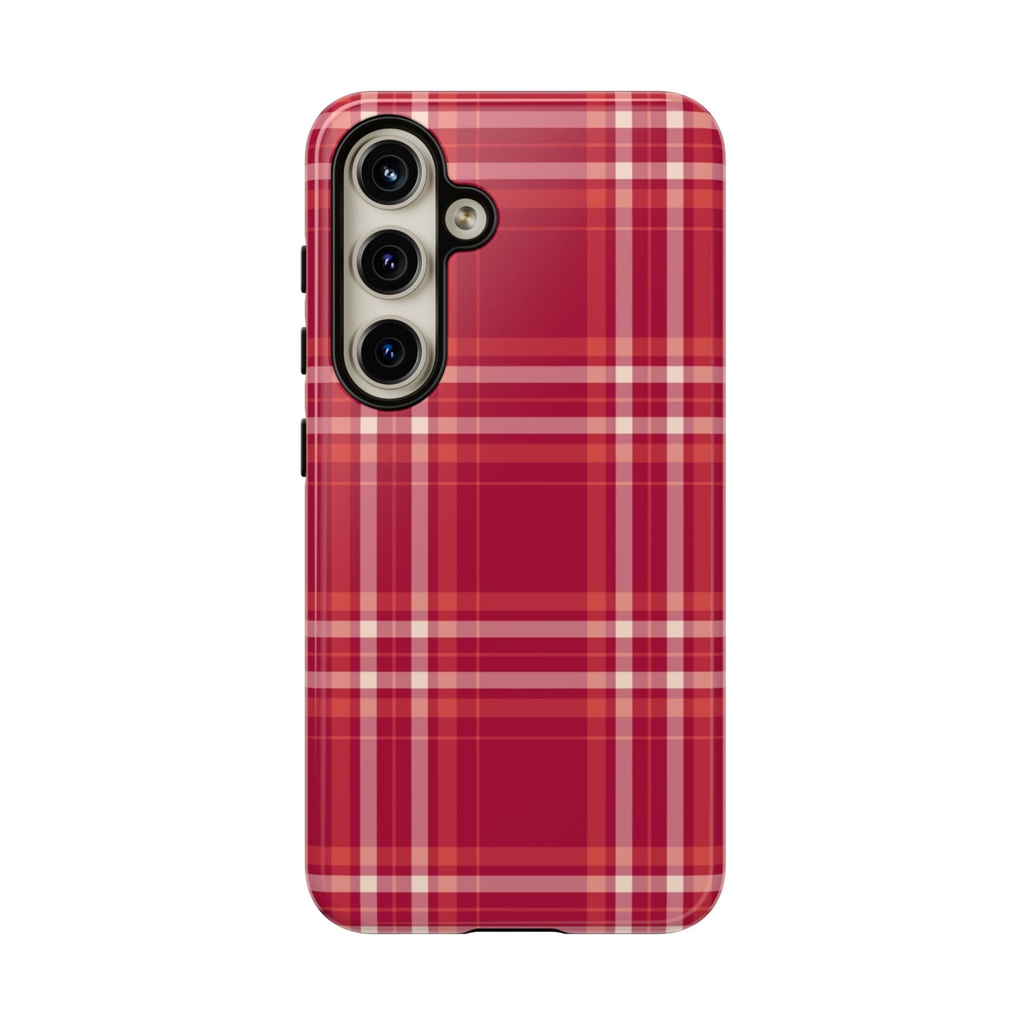 Crimson Check Samsung Galaxy Case - BOGO Cases