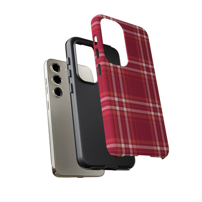 Crimson Check Samsung Galaxy Case - BOGO Cases