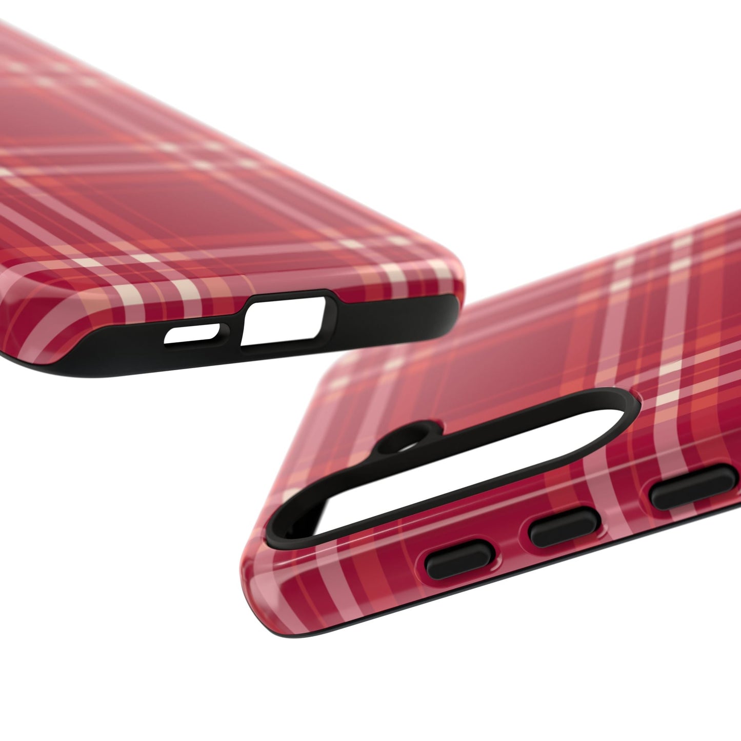 Crimson Check Samsung Galaxy Case - BOGO Cases