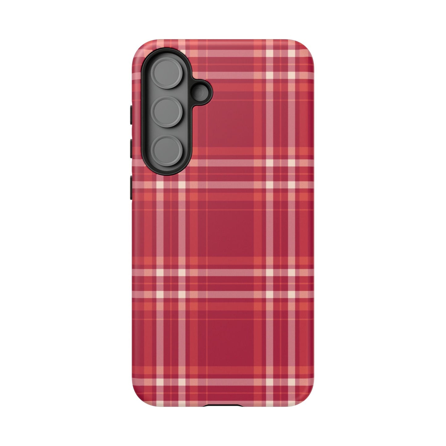 Crimson Check Samsung Galaxy Case - BOGO Cases