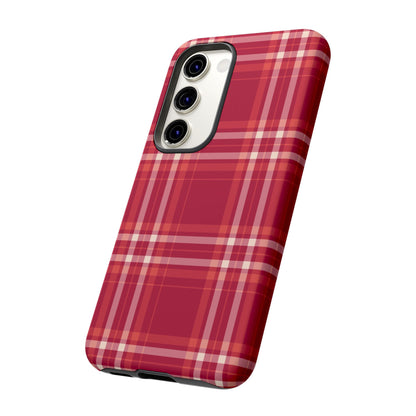 Crimson Check Samsung Galaxy Case - BOGO Cases