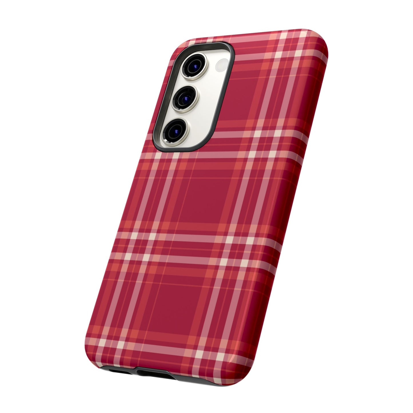 Crimson Check Samsung Galaxy Case - BOGO Cases