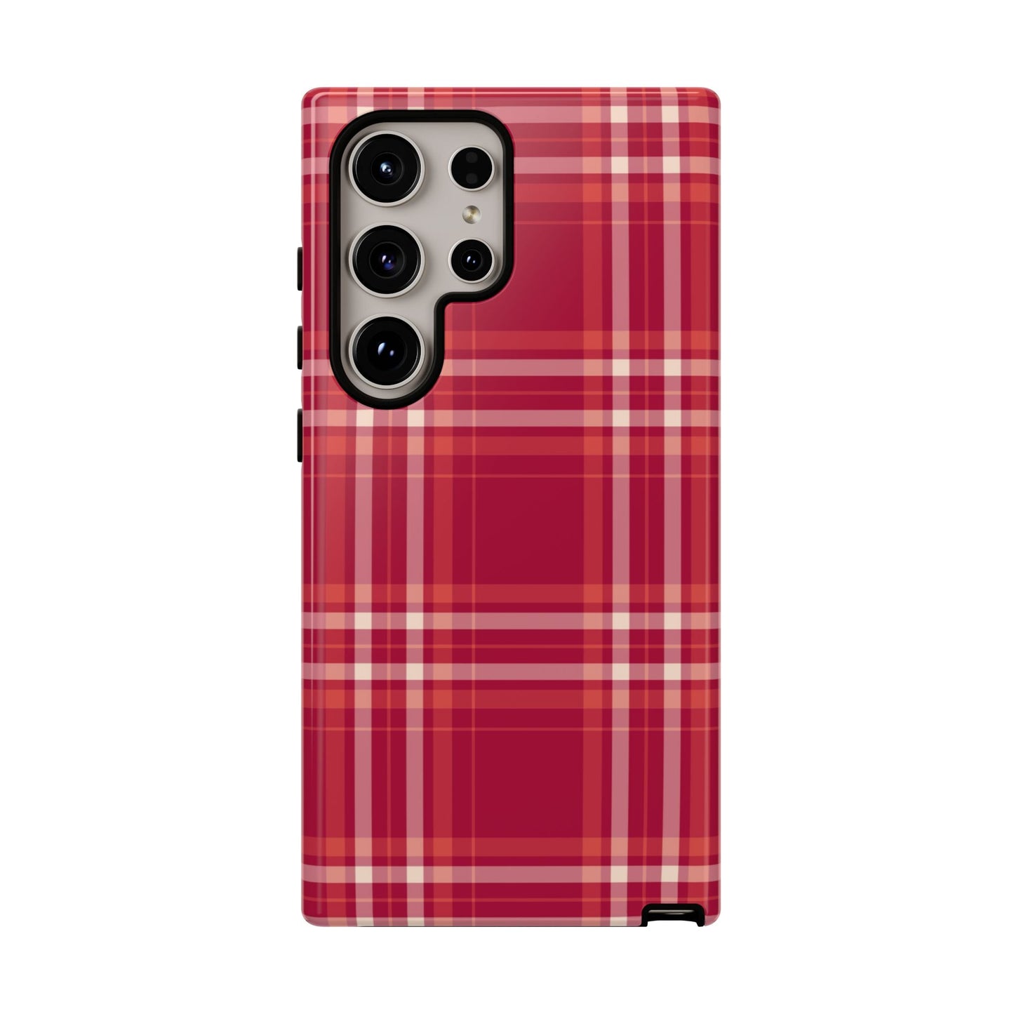 Crimson Check Samsung Galaxy Case - BOGO Cases