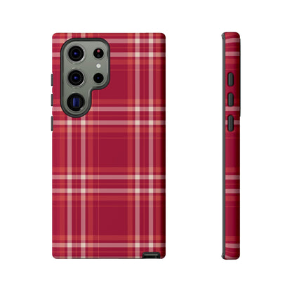 Crimson Check Samsung Galaxy Case - BOGO Cases