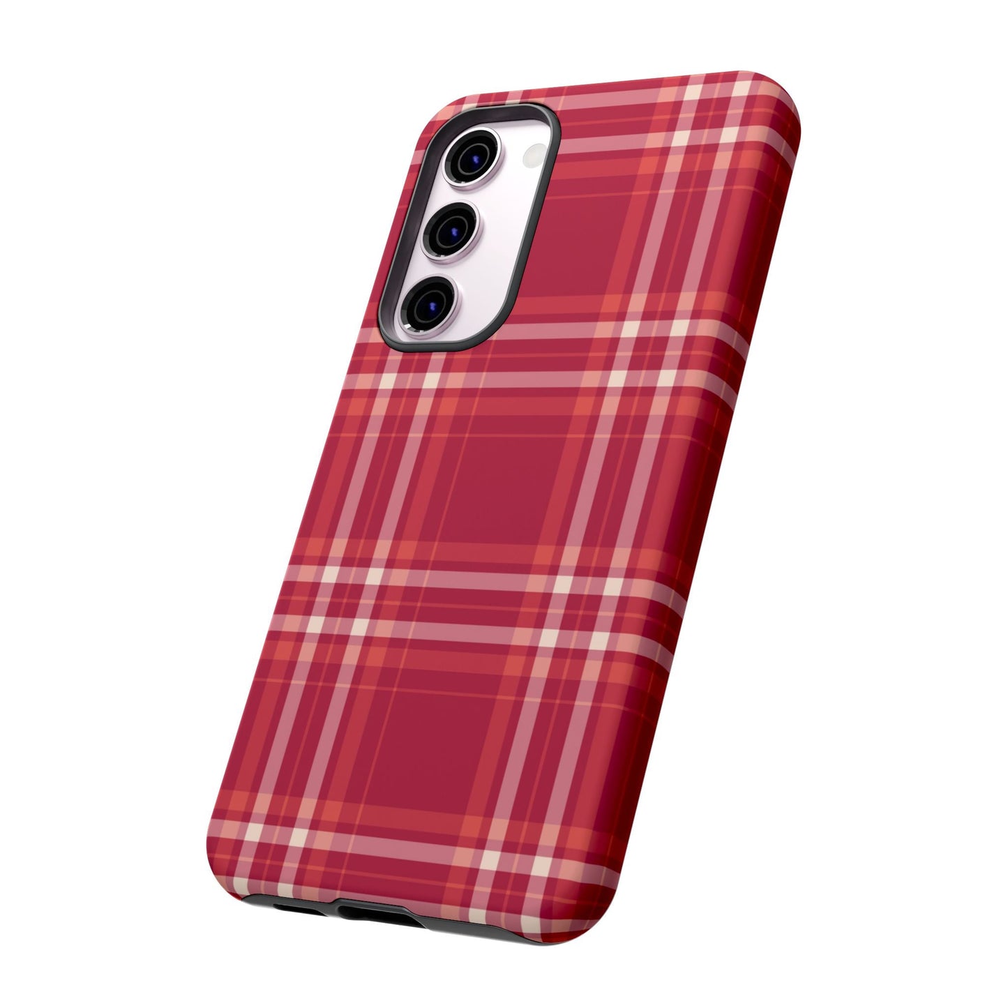 Crimson Check Samsung Galaxy Case - BOGO Cases