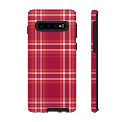 Crimson Check Samsung Galaxy Case - BOGO Cases