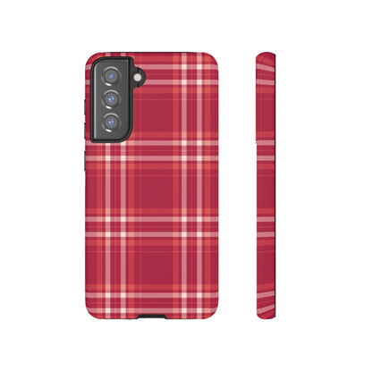 Crimson Check Samsung Galaxy Case - BOGO Cases