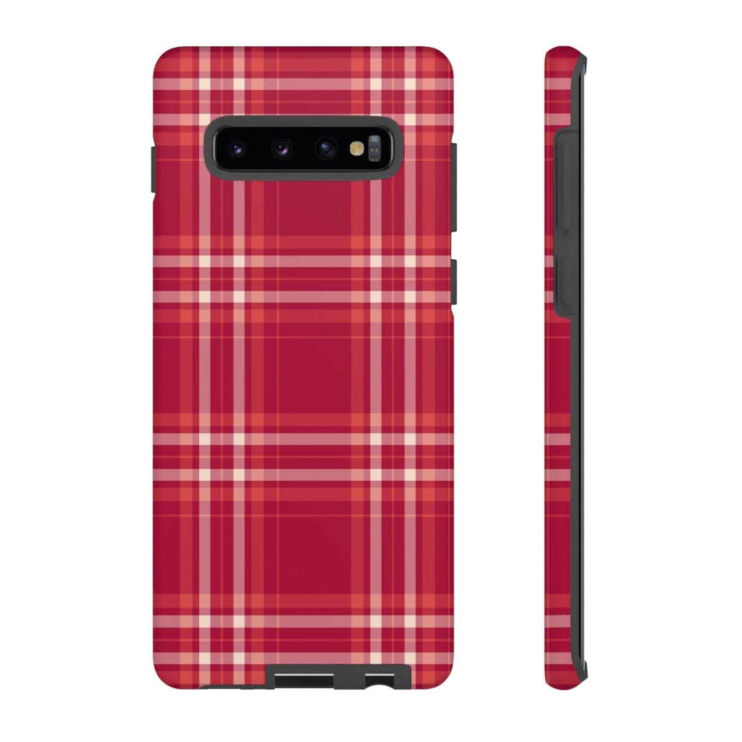 Crimson Check Samsung Galaxy Case - BOGO Cases