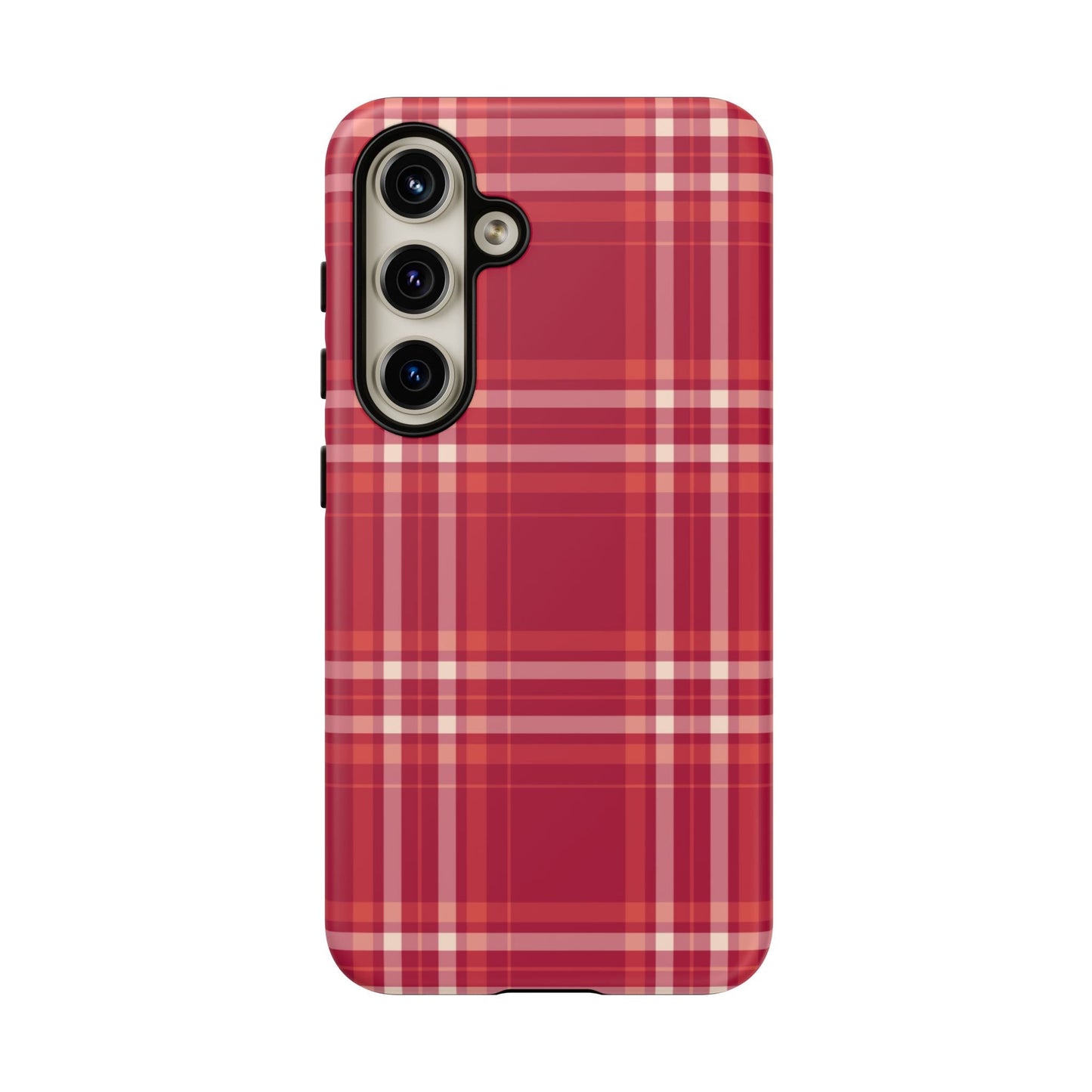 Crimson Check Samsung Galaxy Case - BOGO Cases