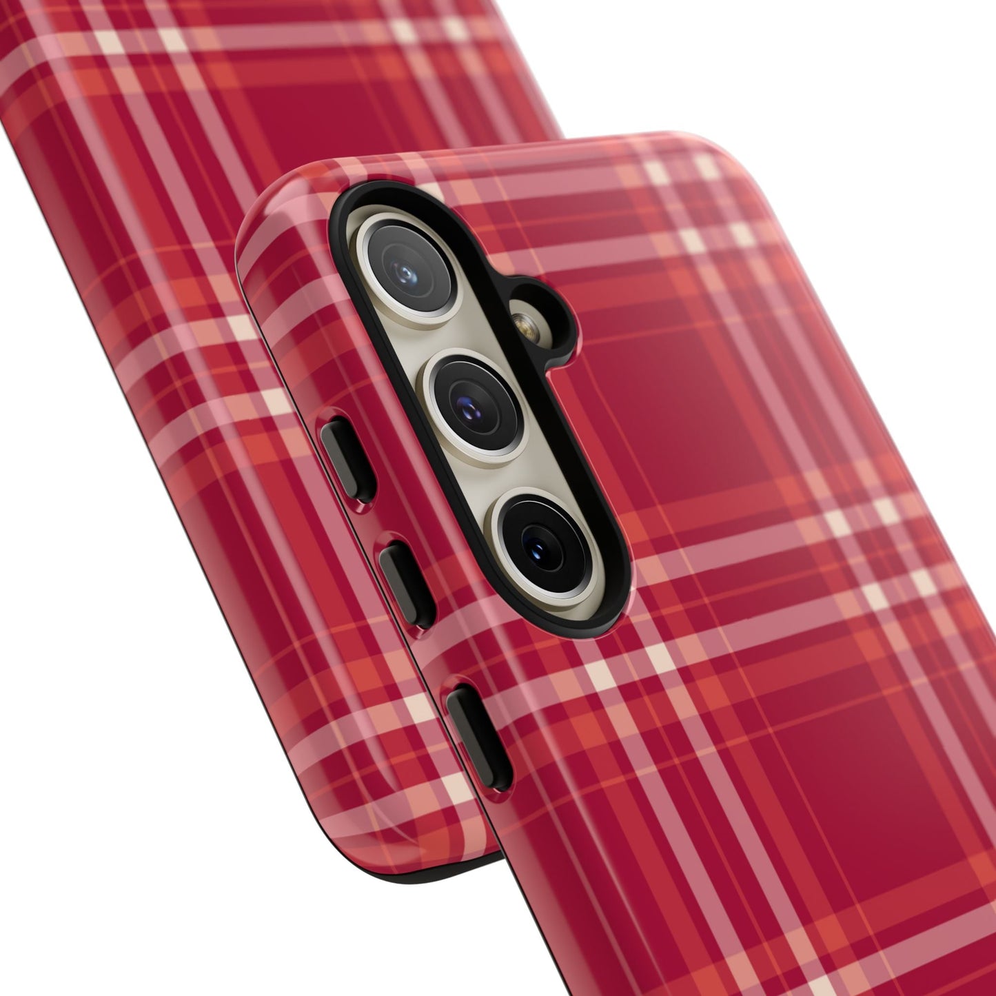 Crimson Check Samsung Galaxy Case - BOGO Cases