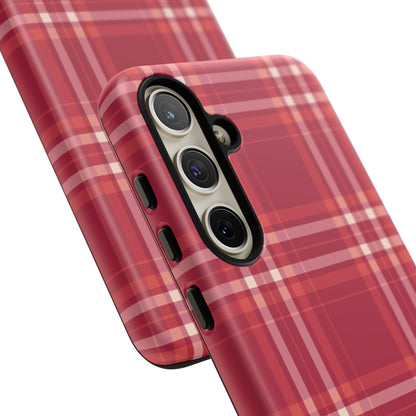 Crimson Check Samsung Galaxy Case - BOGO Cases