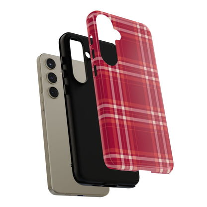 Crimson Check Samsung Galaxy Case - BOGO Cases