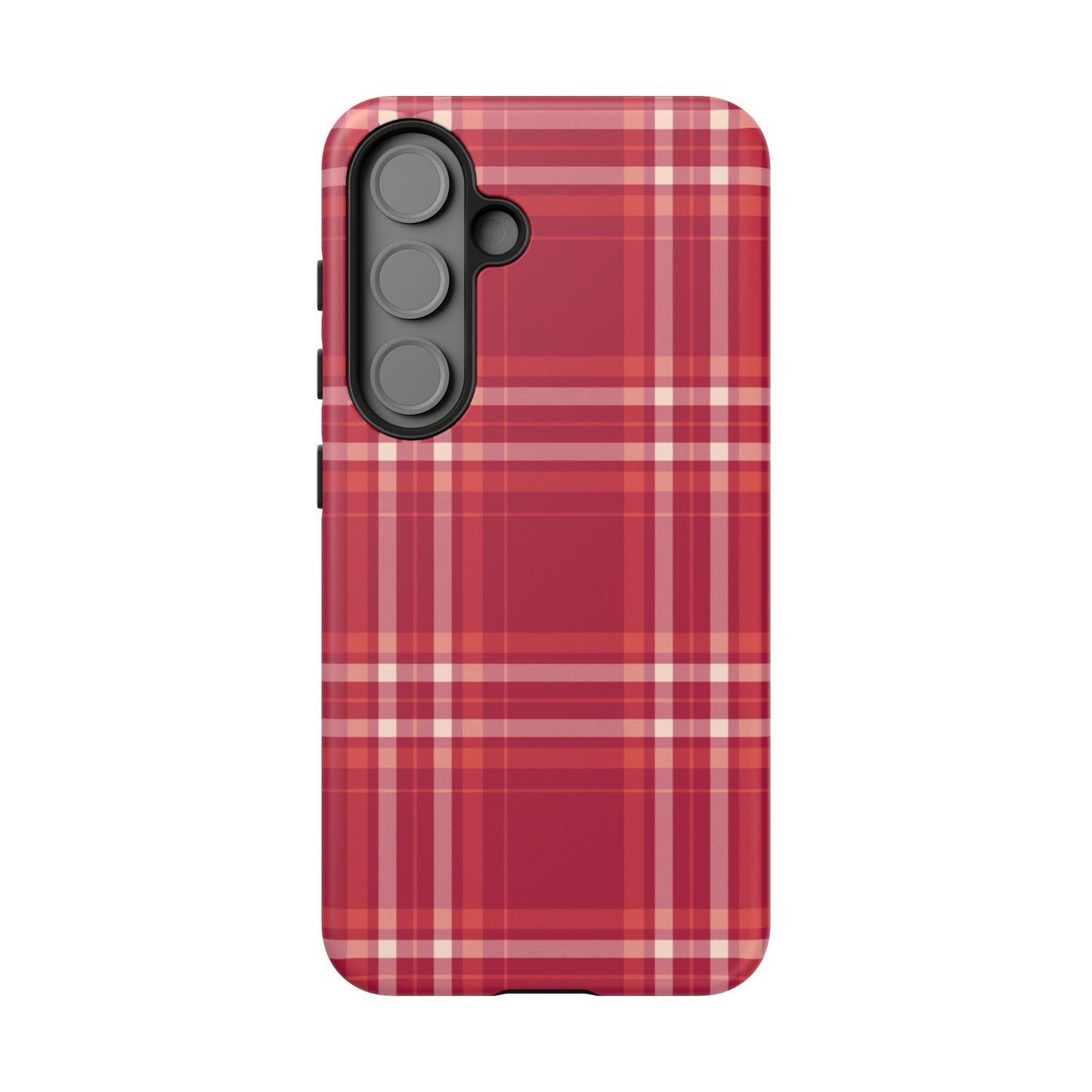 Crimson Check Samsung Galaxy Case - BOGO Cases