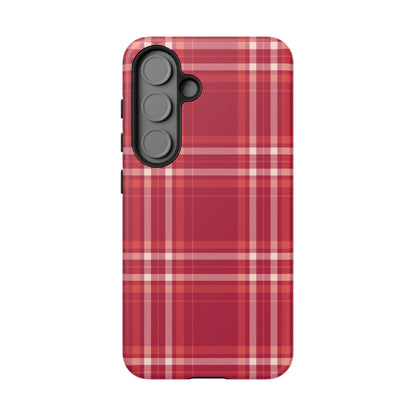 Crimson Check Samsung Galaxy Case - BOGO Cases