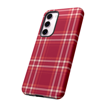 Crimson Check Samsung Galaxy Case - BOGO Cases
