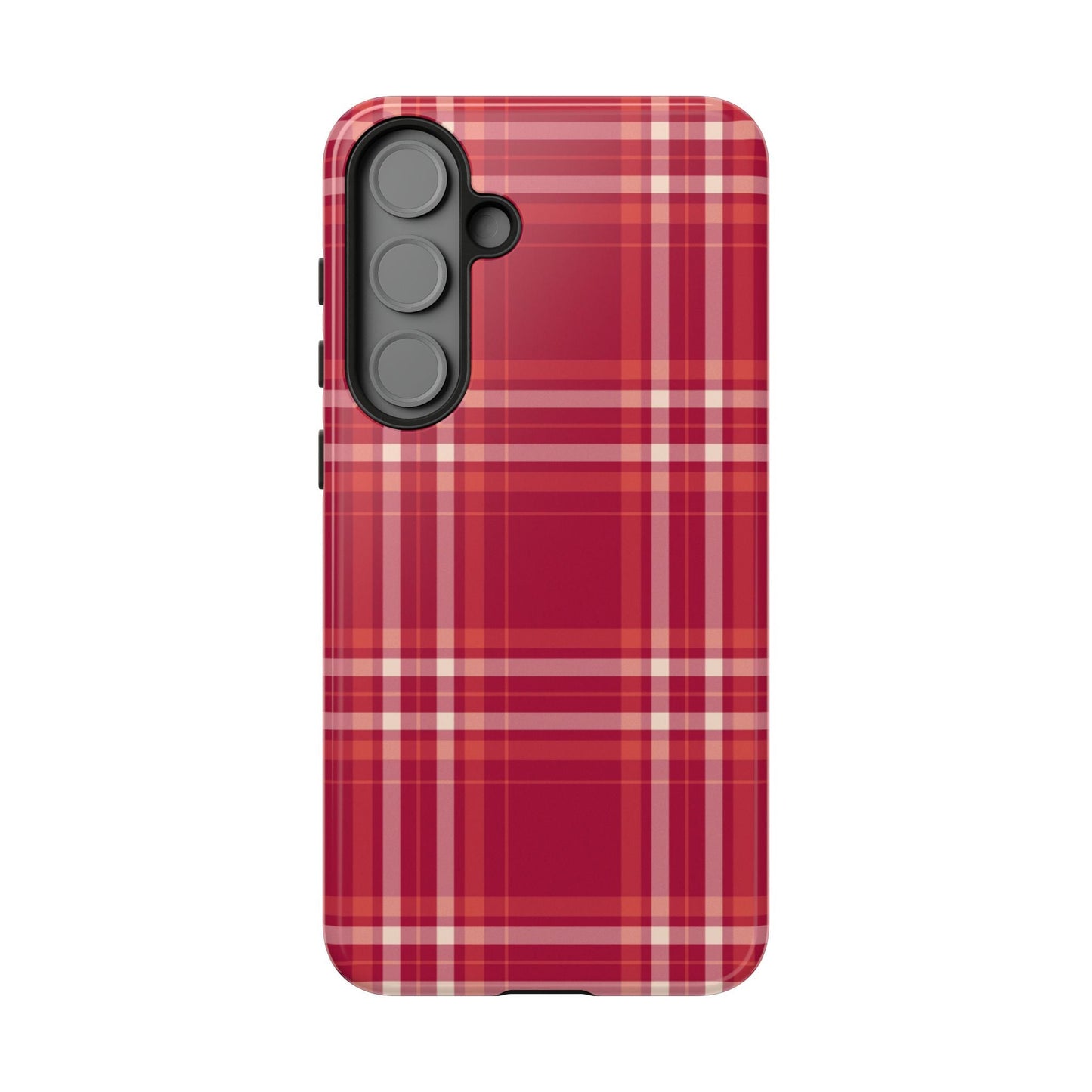 Crimson Check Samsung Galaxy Case - BOGO Cases