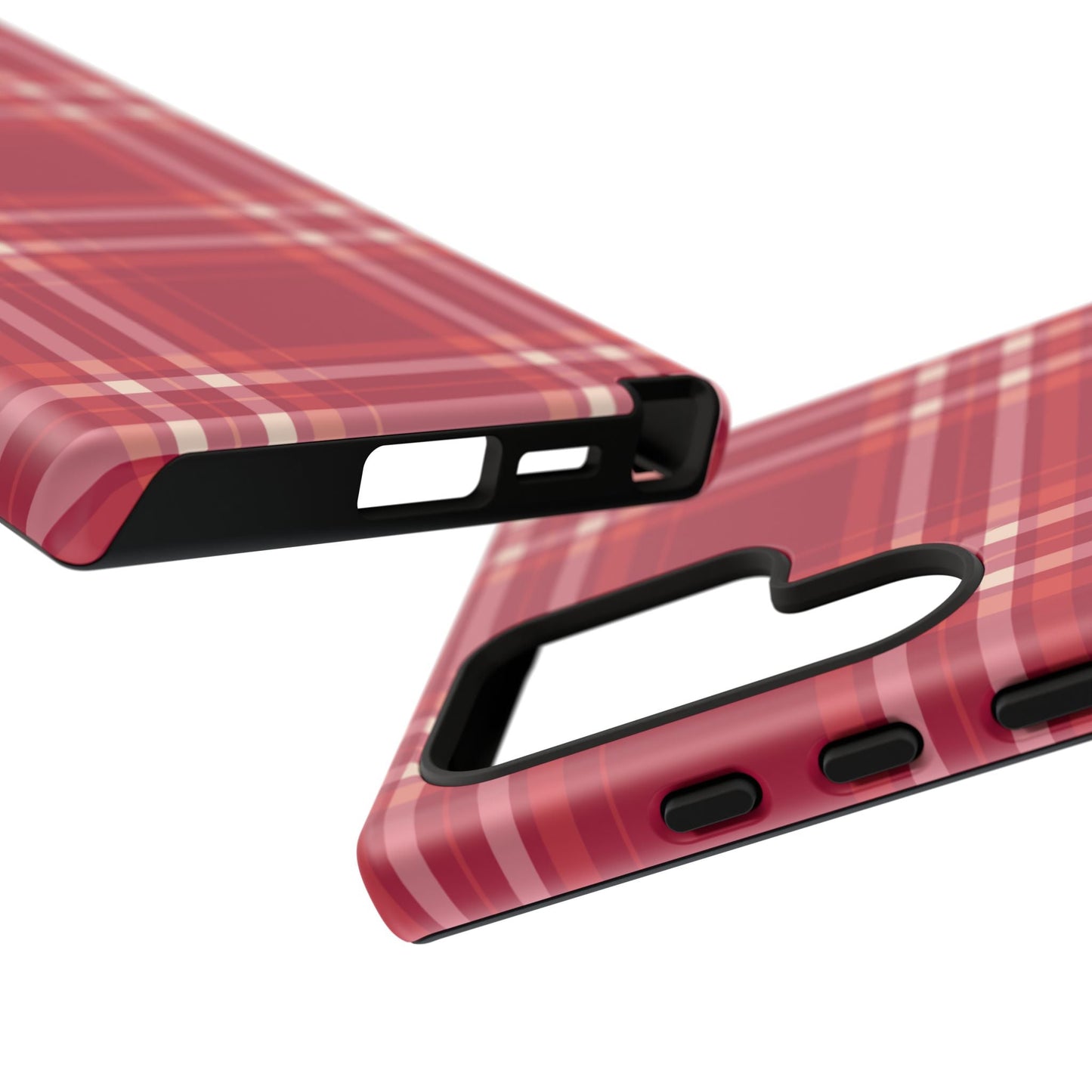 Crimson Check Samsung Galaxy Case - BOGO Cases