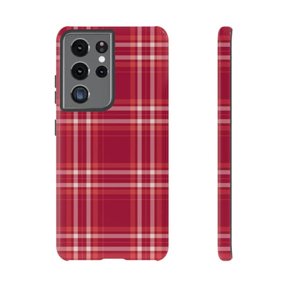 Crimson Check Samsung Galaxy Case - BOGO Cases