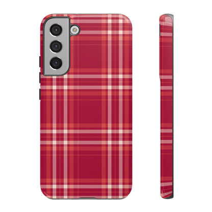 Crimson Check Samsung Galaxy Case - BOGO Cases
