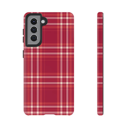 Crimson Check Samsung Galaxy Case - BOGO Cases