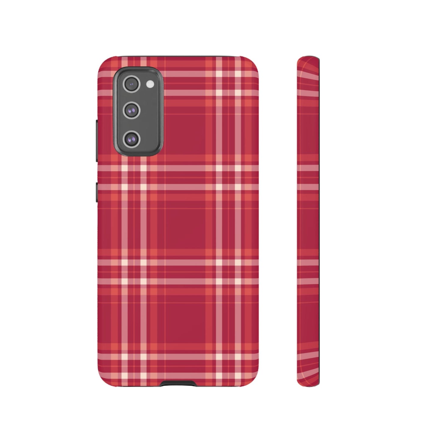 Crimson Check Samsung Galaxy Case - BOGO Cases