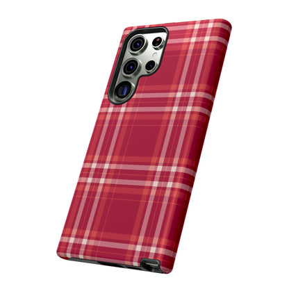 Crimson Check Samsung Galaxy Case - BOGO Cases