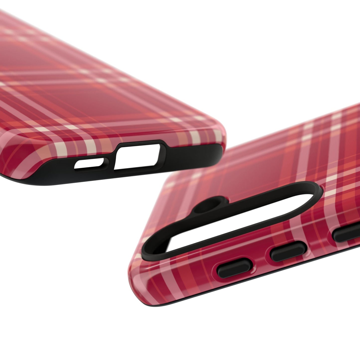 Crimson Check Samsung Galaxy Case - BOGO Cases