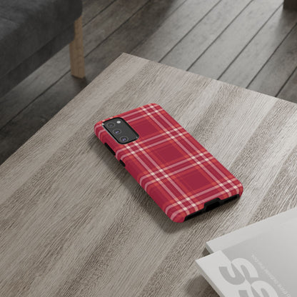 Crimson Check Samsung Galaxy Case - BOGO Cases