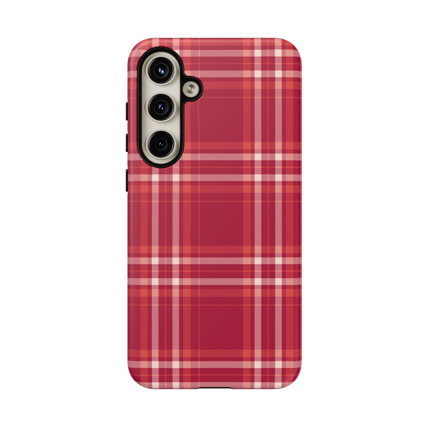 Crimson Check Samsung Galaxy Case - BOGO Cases
