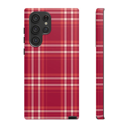 Crimson Check Samsung Galaxy Case - BOGO Cases