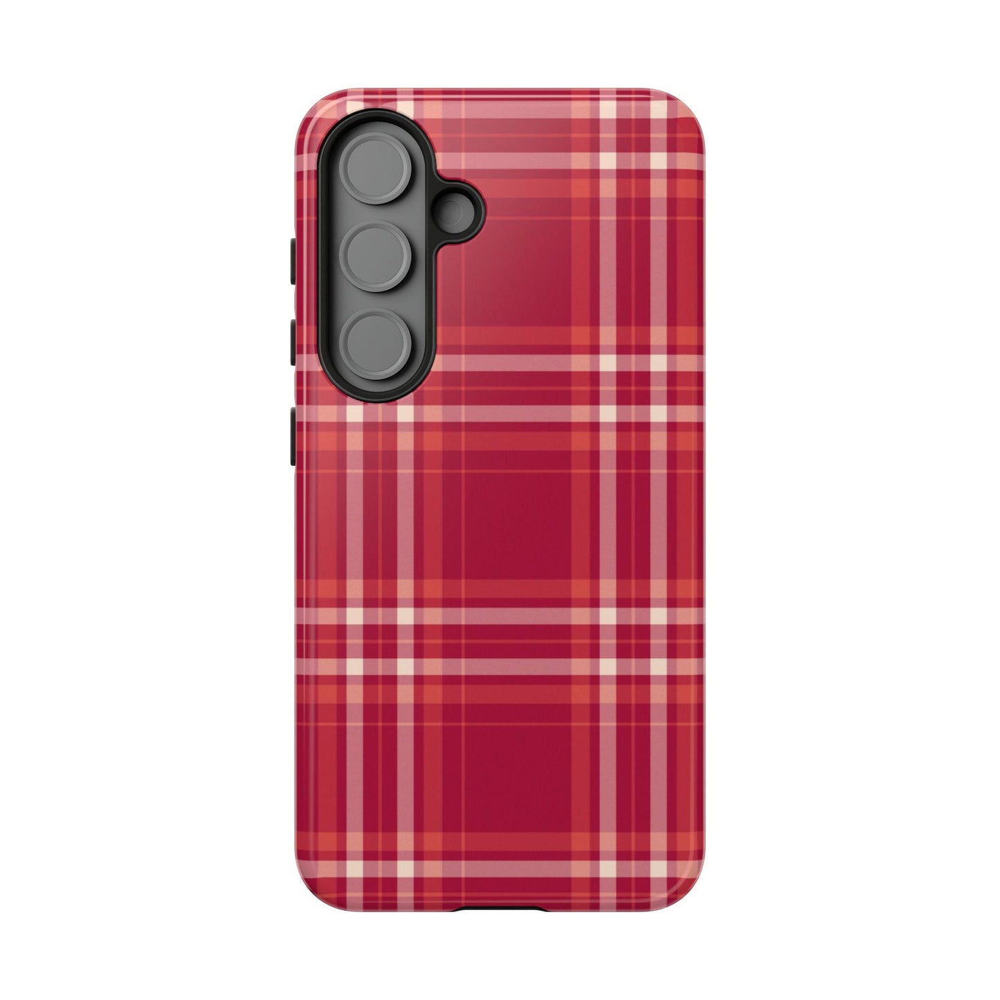 Crimson Check Samsung Galaxy Case - BOGO Cases