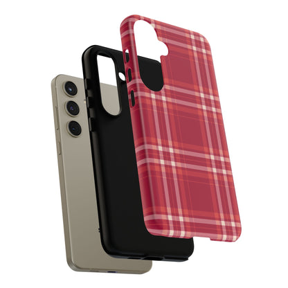 Crimson Check Samsung Galaxy Case - BOGO Cases