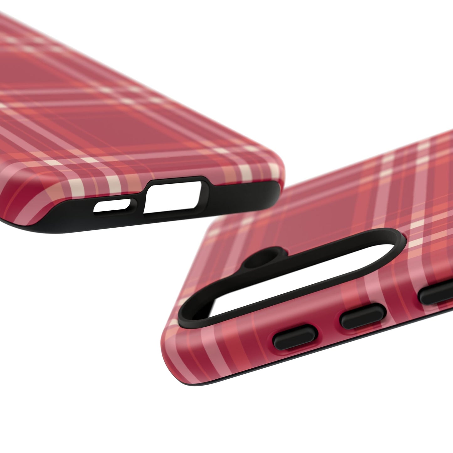 Crimson Check Samsung Galaxy Case - BOGO Cases