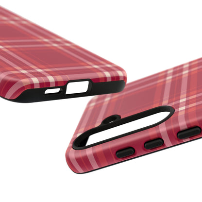 Crimson Check Samsung Galaxy Case - BOGO Cases