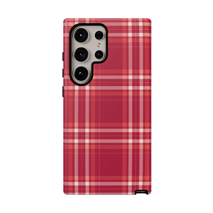 Crimson Check Samsung Galaxy Case - BOGO Cases