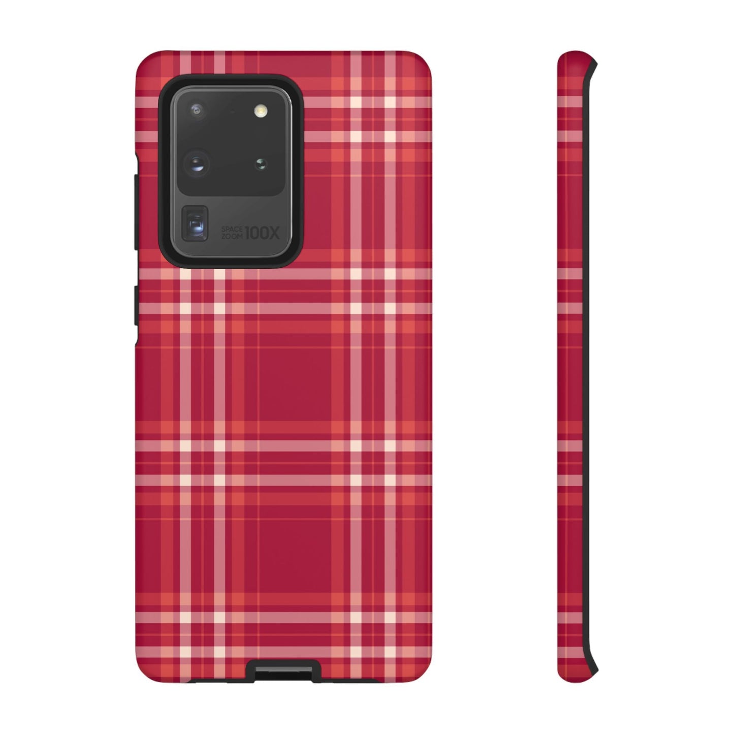 Crimson Check Samsung Galaxy Case - BOGO Cases