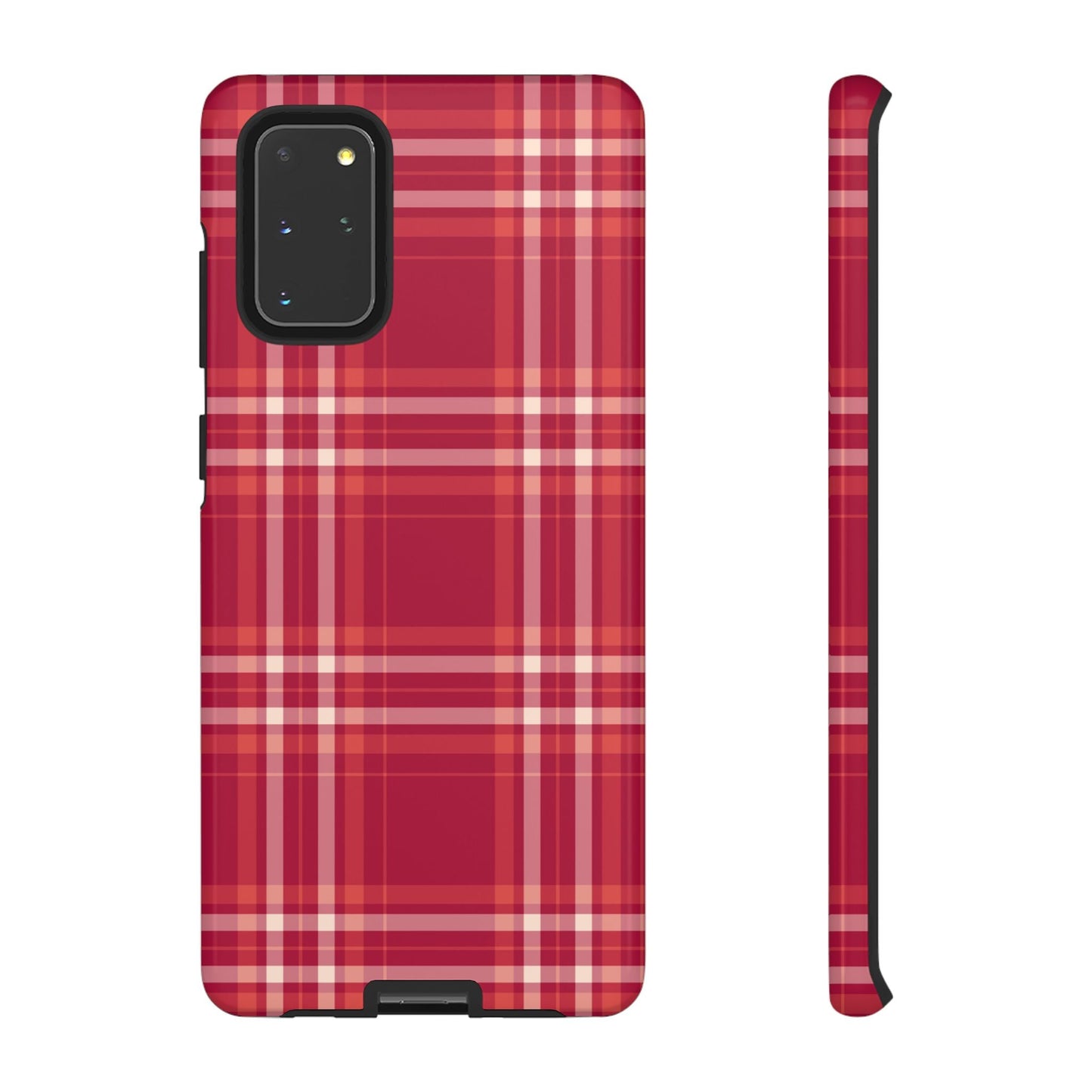 Crimson Check Samsung Galaxy Case - BOGO Cases