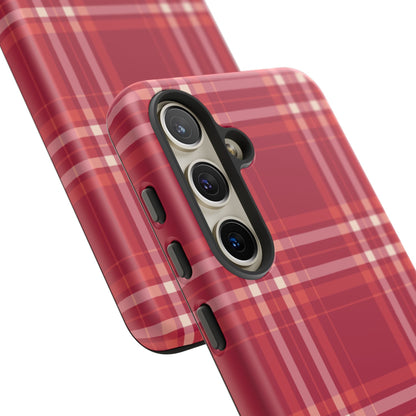 Crimson Check Samsung Galaxy Case - BOGO Cases