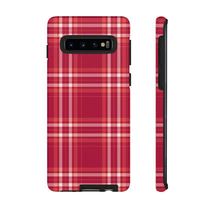 Crimson Check Samsung Galaxy Case - BOGO Cases